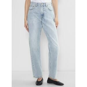 Denim Forum The ’90s Marlo Hi-Rise Baggy Jean Size 24 Here Comes The Sn Bl NWT